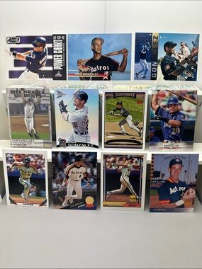 Luis Gonzalez lot of 11 (Diamondbacks, , Tigers, Astros)